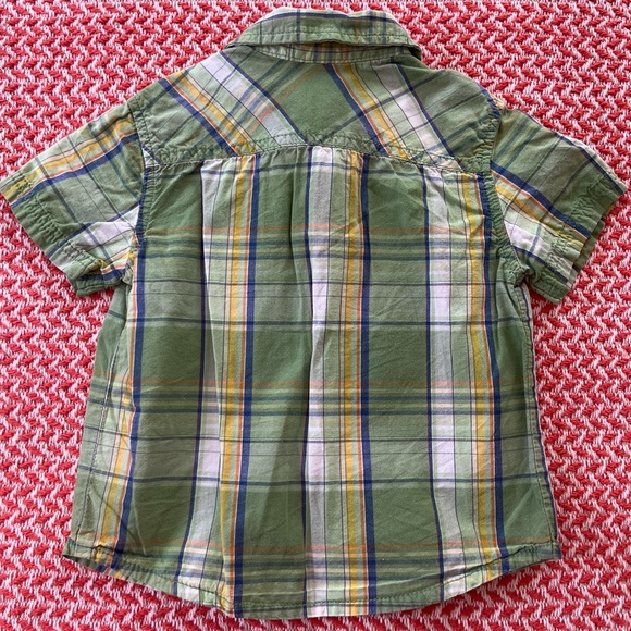 Lot of 3 plaid short sleeved button-down collared shirt for 18-24 months - Picture 9 of 10